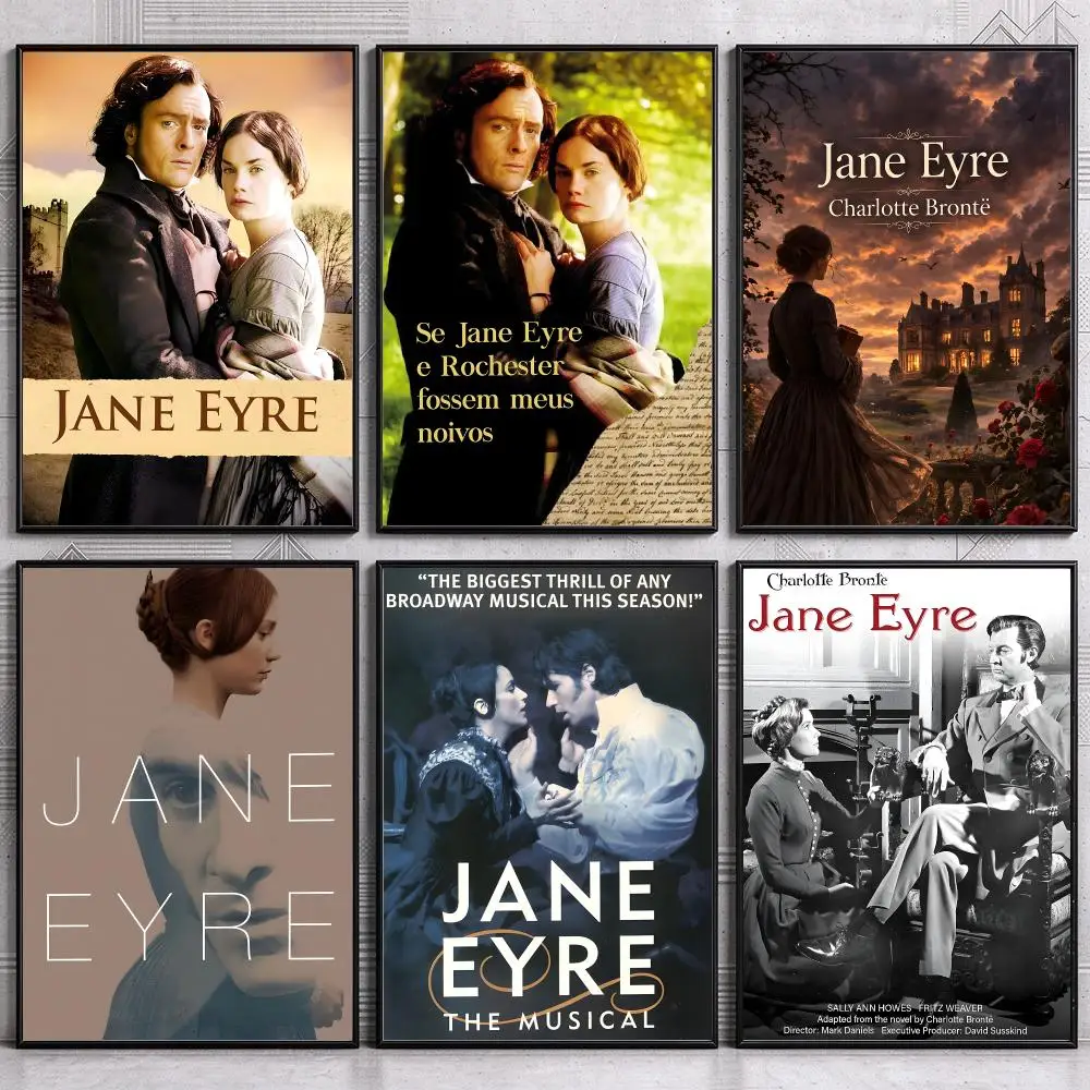 Story Vintage Fiction Literary Literature Novel Jane Eyre Poster Modern Wall Art Bedroom Living Room Print Unframed