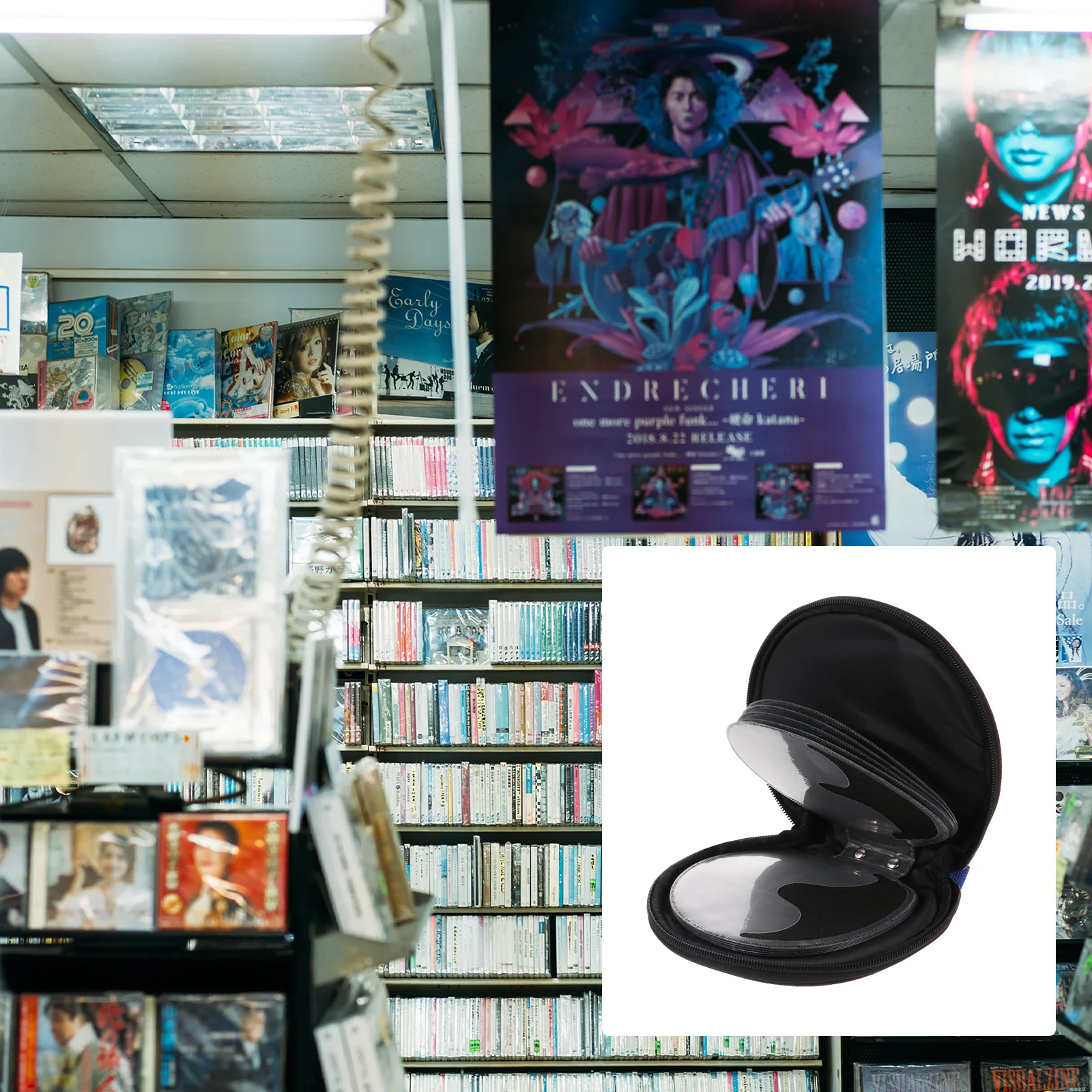 20 Capacity Dvd Storage Wallet CD Bag Car CDs Case Round Organizer Travel Zip Wallets