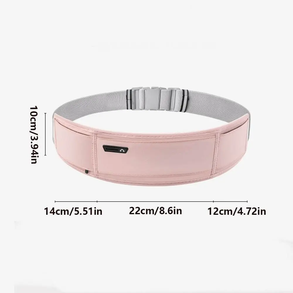 Waterproof Sports Waist Bag with Phone Holder Bottle Holder Multi-function Waist Pack Invisible Close Lightweight