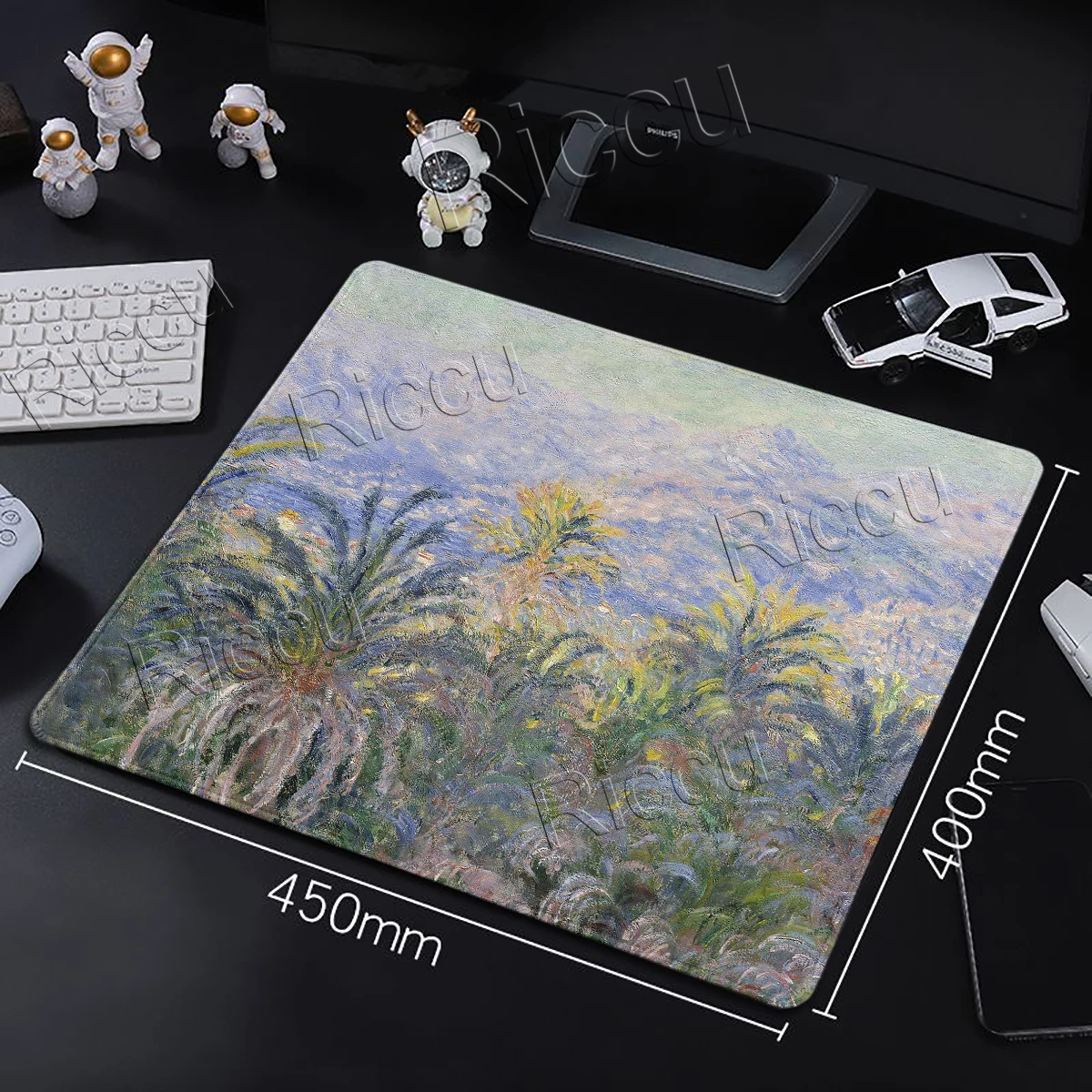 Claude Monet Oil Painting Art Mouse Pad Non-Slip Table Mat Office Home Small Mouse Carpet Rubber Base XS Desk Pad Pc Accessories