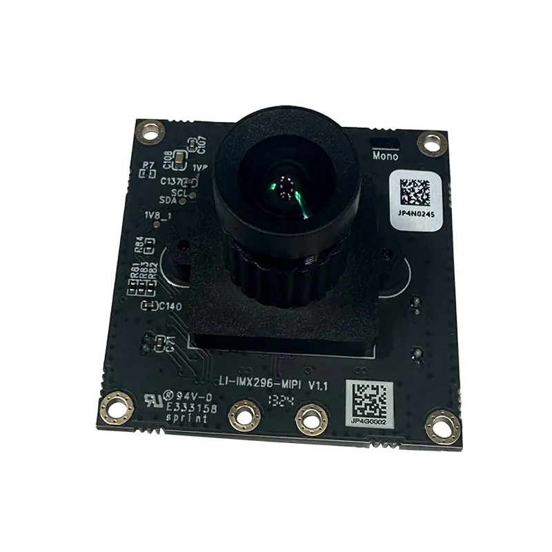 Leopard Imaging LI-IMX296-MIPI-M12 IMX296 Monochrome 1.58MP Global Shutter MIPI Camera Module with M12 Lens IoT, Drone, Robots