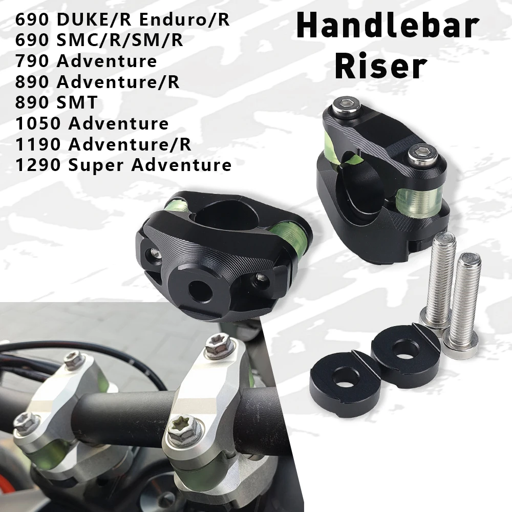 

28 MM Motorcycle Accessories Handlebar Risers Kit For 1290 Super Adventure 790 890 ADV 1190 Adventure 690 Duke