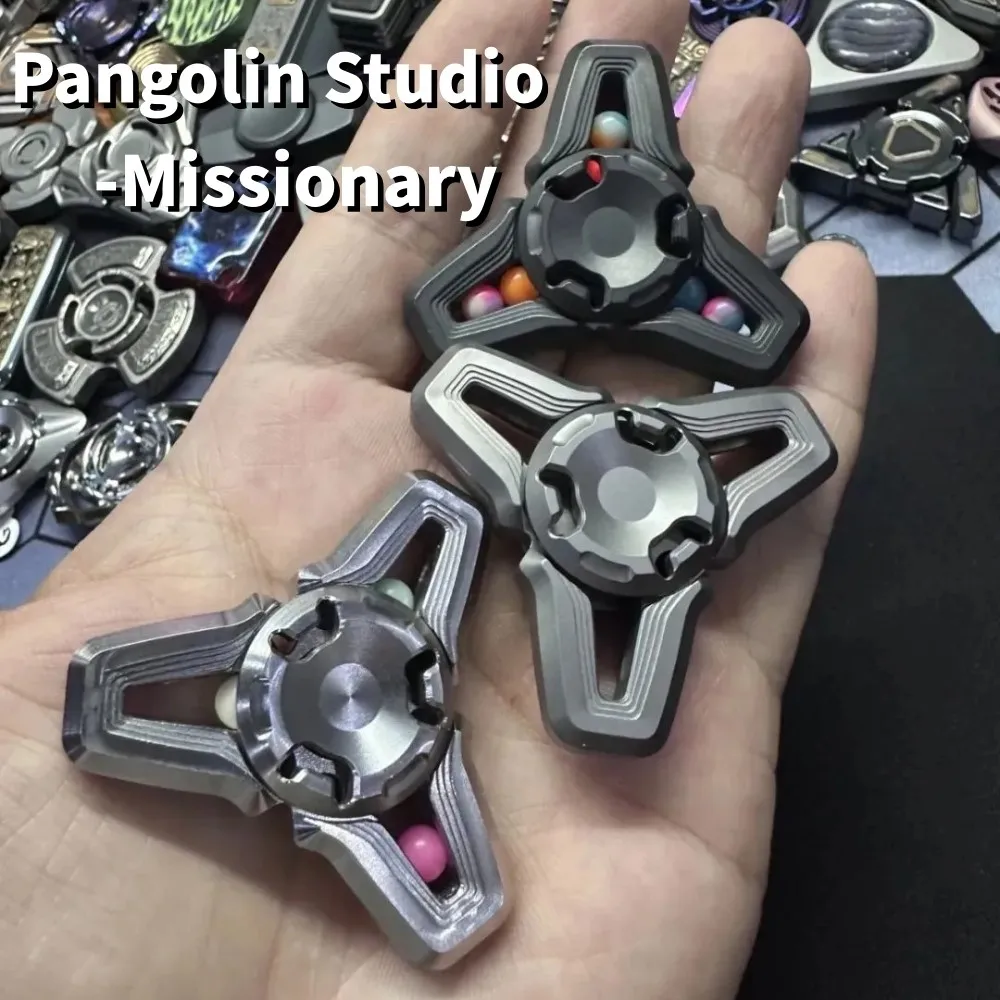 Pangolin Studio Missionary Fidget Spinner Anxiety Relief Gadgets Three-Bladed Fidget Spinner Metal Fidget Toys For Adults
