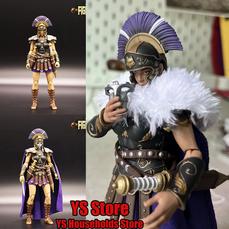 

XesRay Combatants Fight For Glory 1/12 Purple Cloak Roman Female Gladiator Articulate Joint Body 6inch Soldier Model Doll