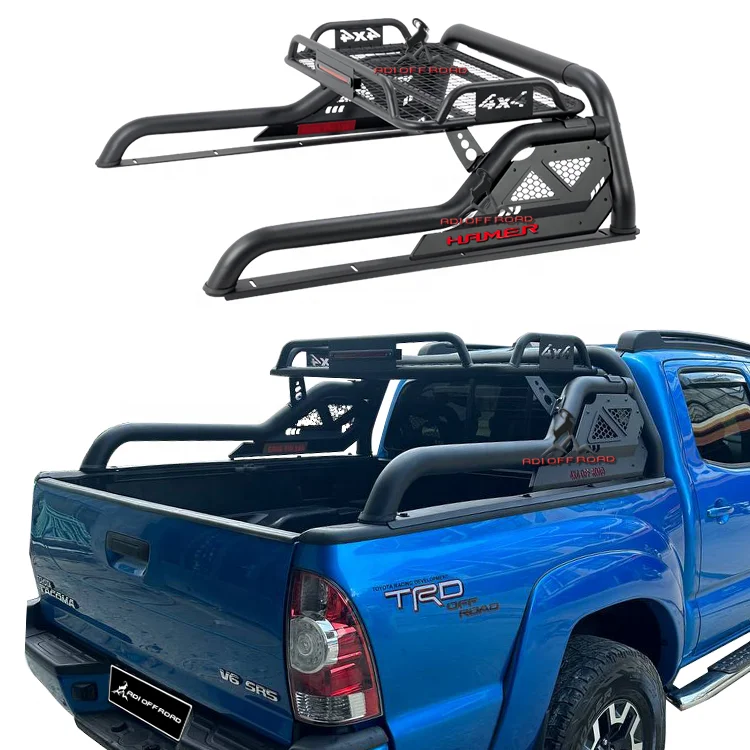 

R05-B Steel ROLL BAR FOR RANGER RAPTOR HILUX REVO TACOMA BT50 NAVARA NP300 TRITON L200 Isuzu D-MAX AMAROK F1500 F250 RAM1500