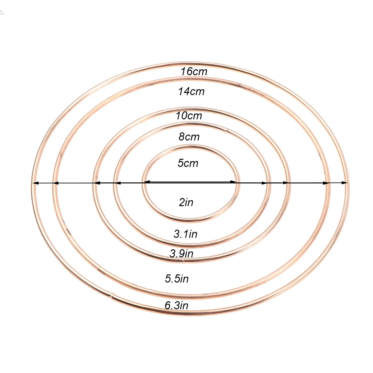 

10pcs 10 Pieces Dreamcatcher Metal Rings Smooth DIY Crafts Mandala Wall Hanging Decor Accessories Home Decor