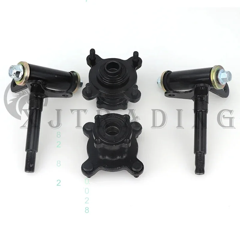 M8*4 Stud Steering Strut Spindles with Wheel Hub for 110cc Electric ATV UTV Golf Buggy Parts