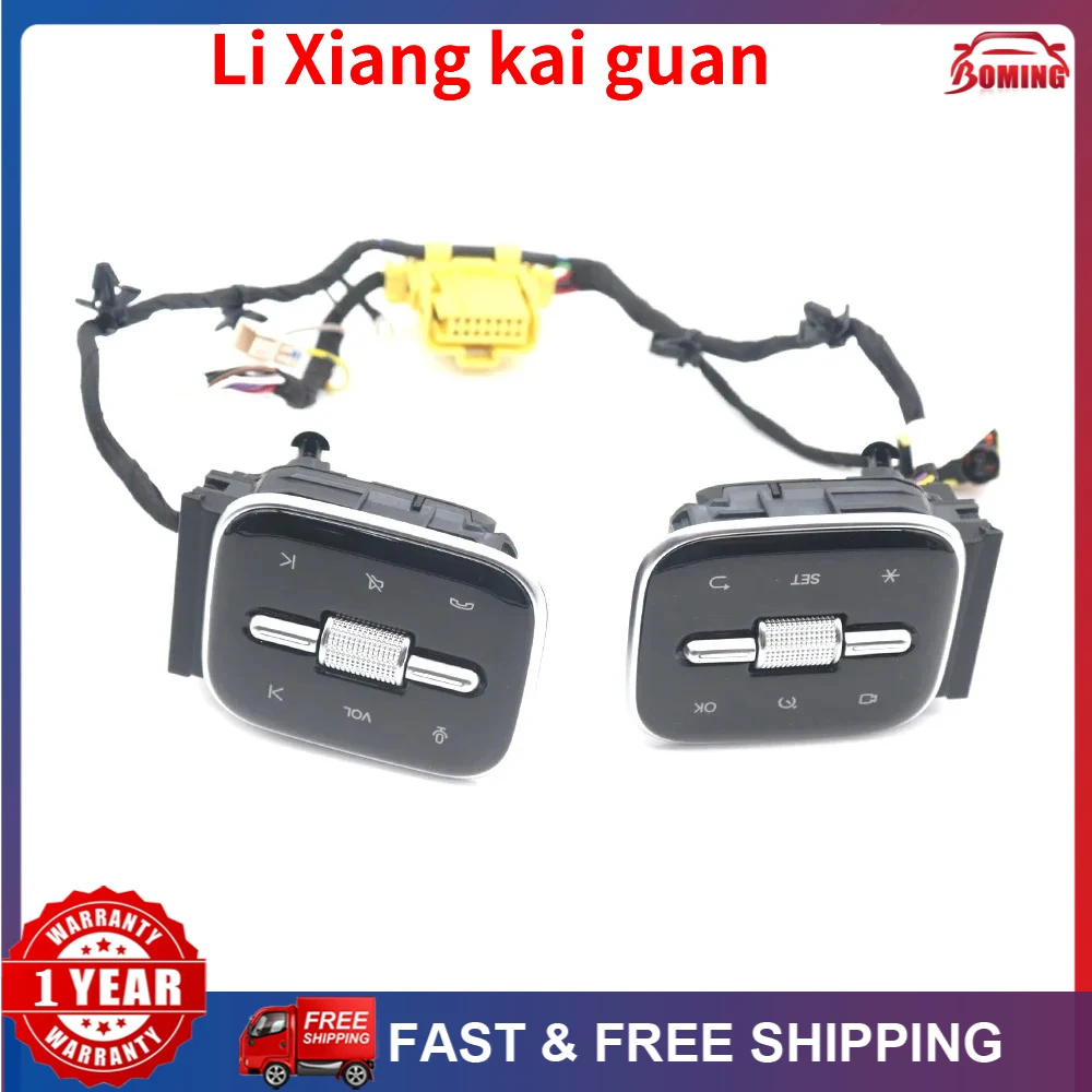 Car Wheel Audio Volume Music Control Button Switch For Li Auto L6 Steering Multi-function Cruise Voice Volume Switch