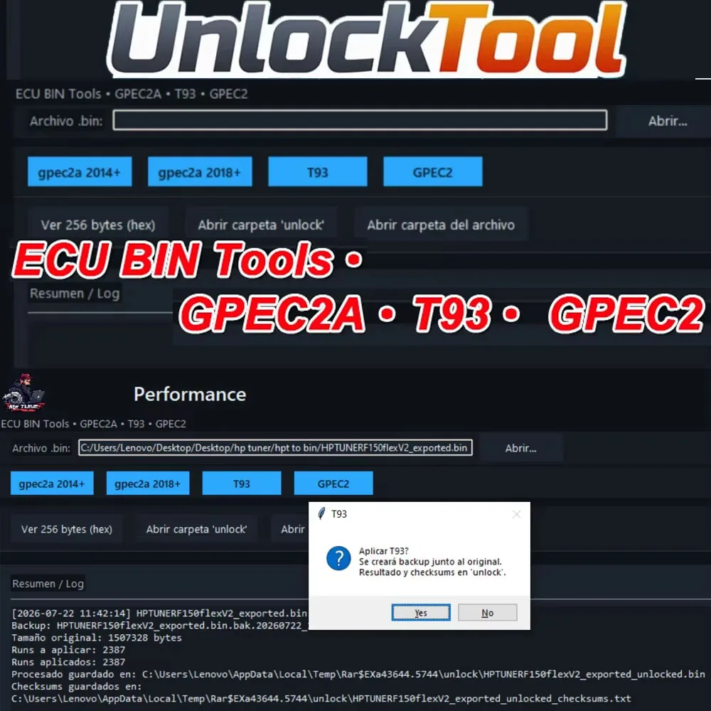 ECU BIN Tools Unlock ECU GPEC2A T93 GPEC2 ECU Unlock Tool