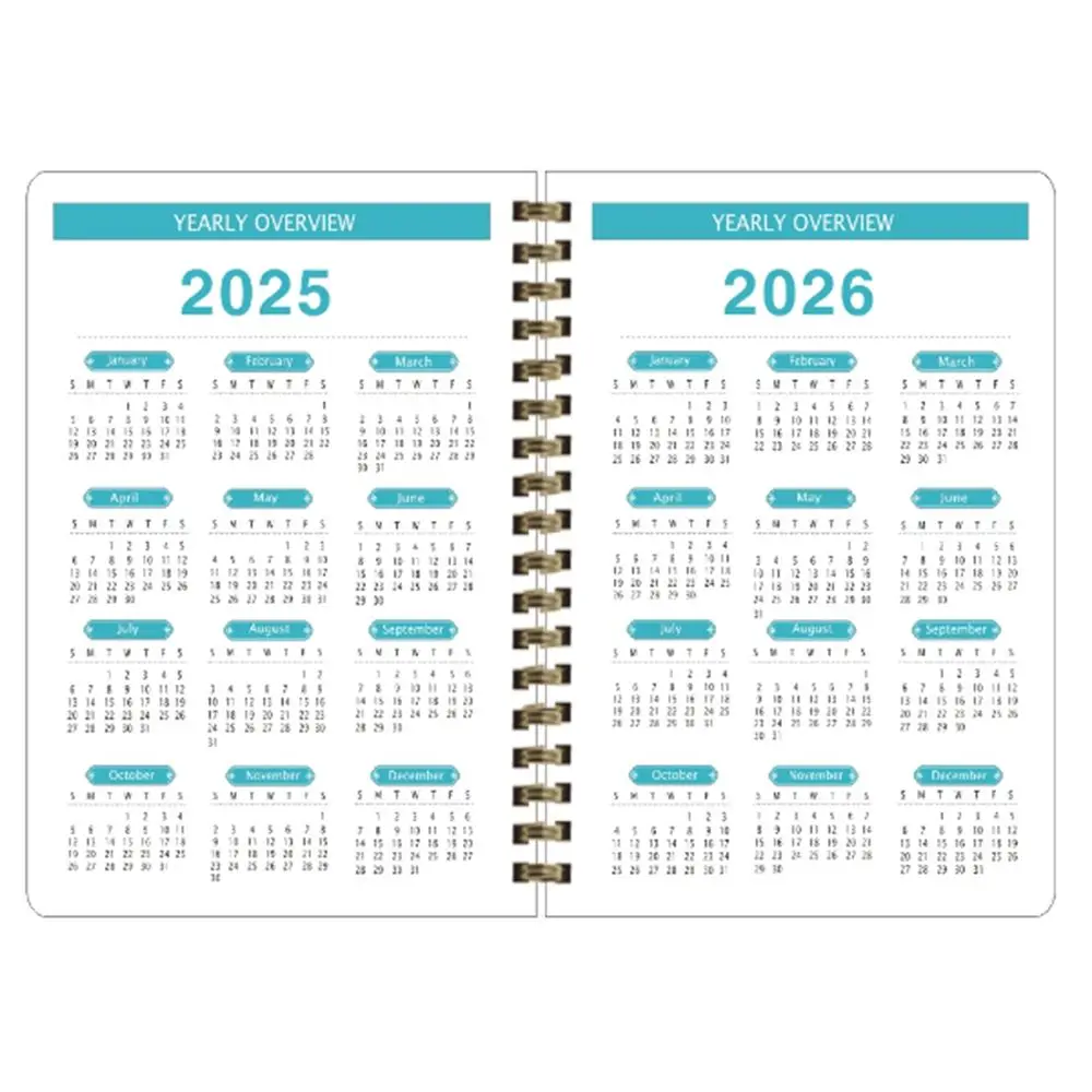 English A5 Agenda Book To Do List 12 Months 365 Days Notepad Academic Weekly Agenda Diary Notepad 2025 Schedule Planner Notepad