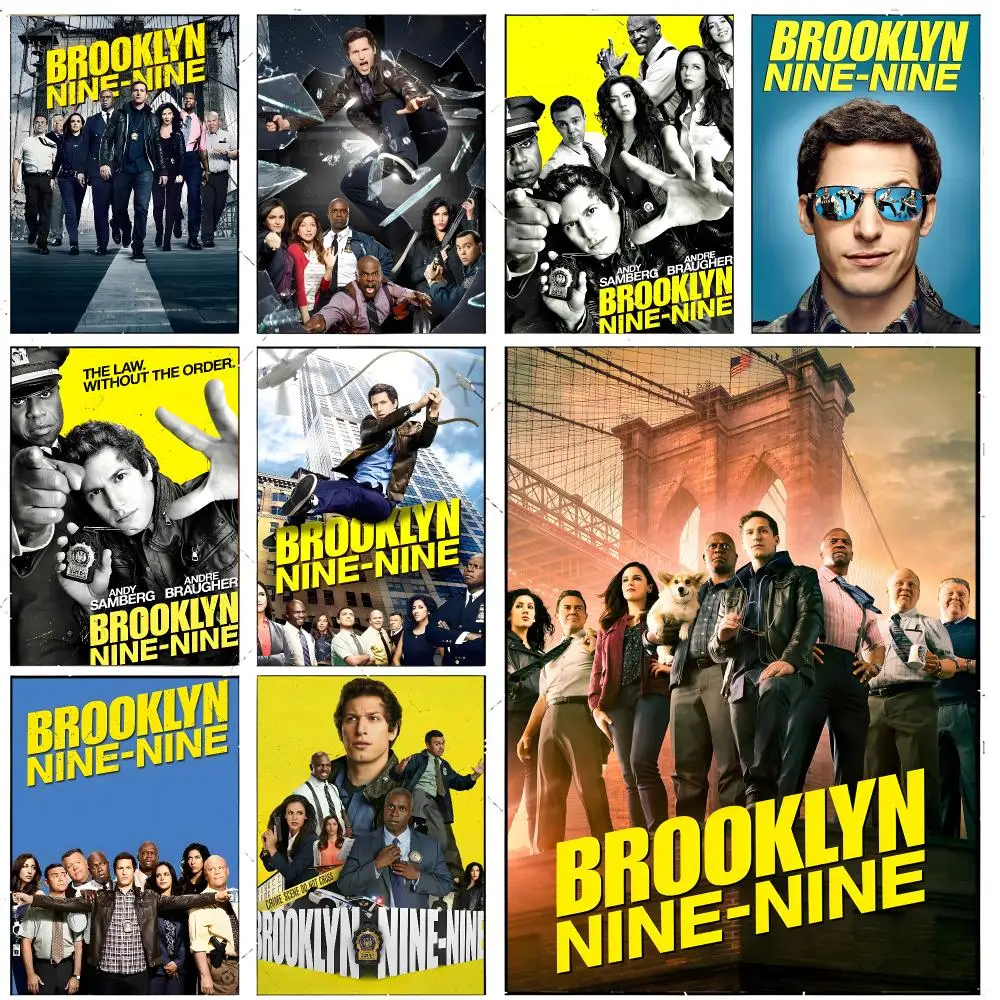 Póster de la serie de comedia B-Brooklyn Nine-Nine, Decoración Premium y Regalo para el Hogar, Salón y Adornos para el Hogar