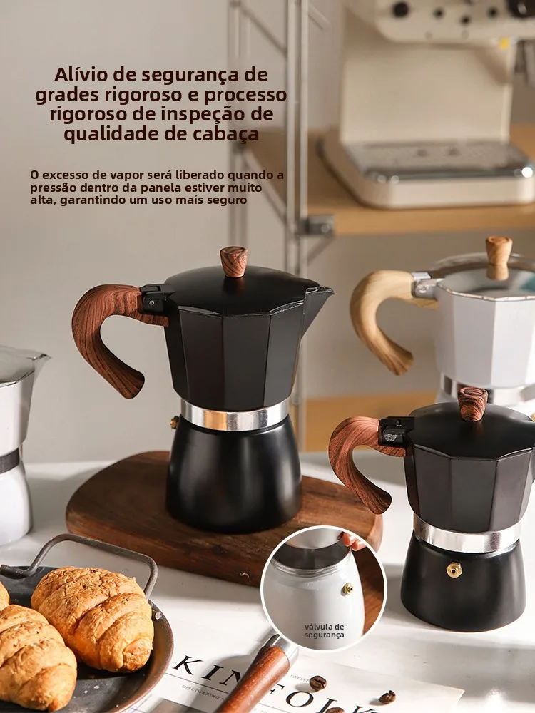 シェリモ-手注ぎ-イタリアン-エスプレッソ-コーヒーポット-アウトドア-キャンプ-アルミ-モカポット-クラシック-ヨーロッパスタイル-コーヒー醸造キット