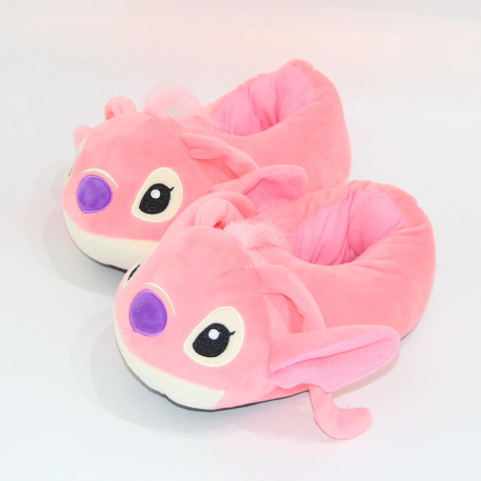 Pantoufles en coton peluche Lilo & Stitch, taille unique, pantoufles de maison tout compris, Anime mignon, chaussures chaudes antidérapantes pour l'hiver, cadeaux