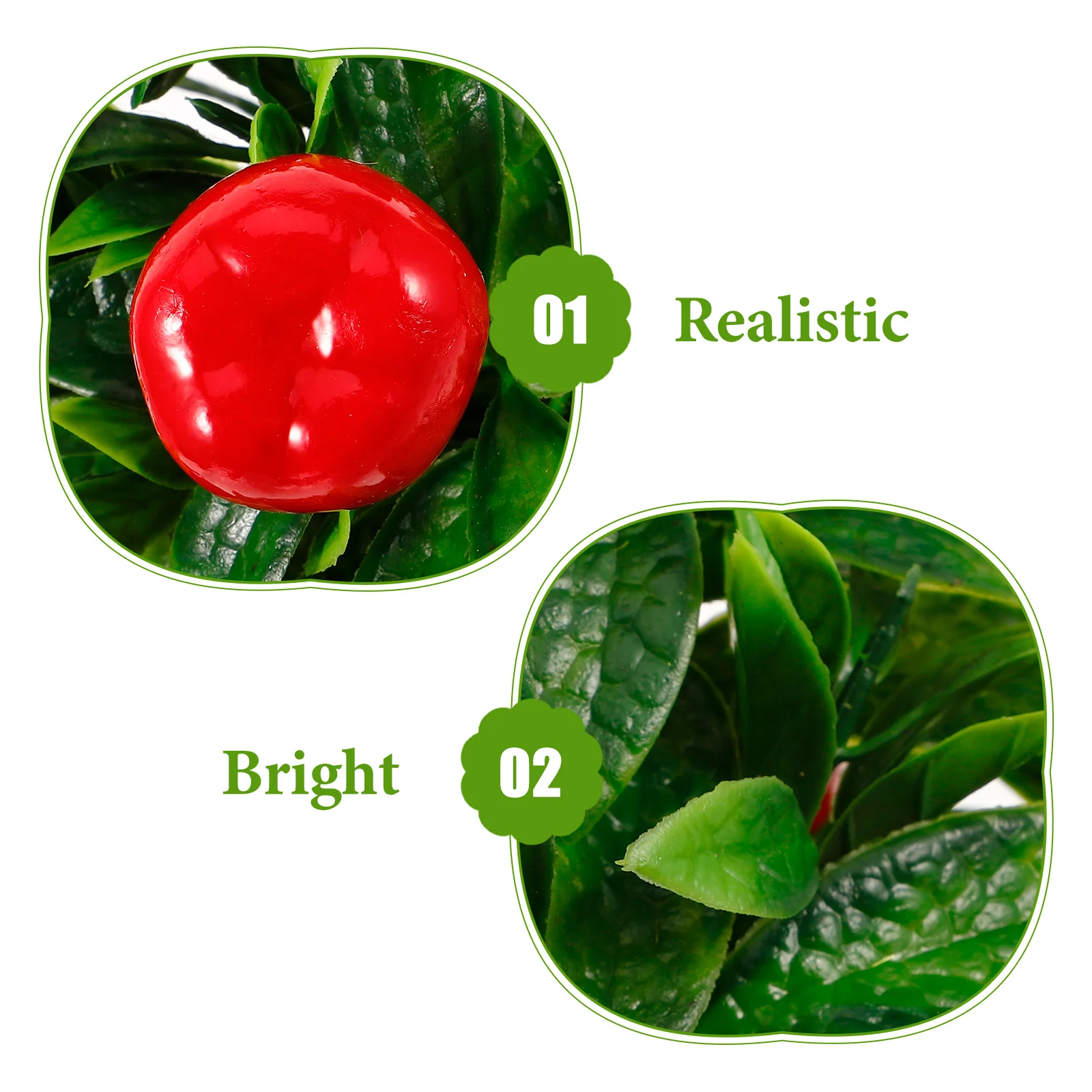 

Artificial Small Apples Tree Desktop Potted Plant Decoration for Living Room Dining Table Faux Fruit Tree Decor