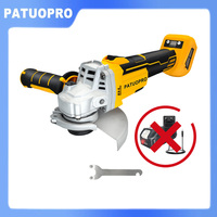 Brushless 125mm Electric Angle Grinder Cordless Cutting Polishing Tools Speed Digital Display Power Tool For Makita 18V Battery