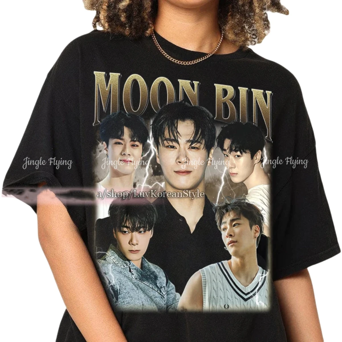 Limited Moon Bin Astro Kpop Tshirt Vintage regalo personalizzato per donna e uomo felpa girocollo