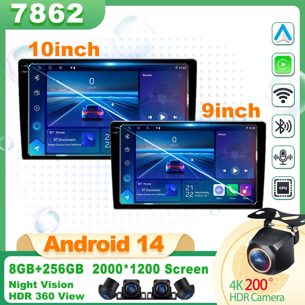 Android 14 Radio For Toyota Volkswagen Hyundai Kia Renault Suzuki Honda Audi Lada Nissan Car Radio Multimedia Video Pl ayer Wifi