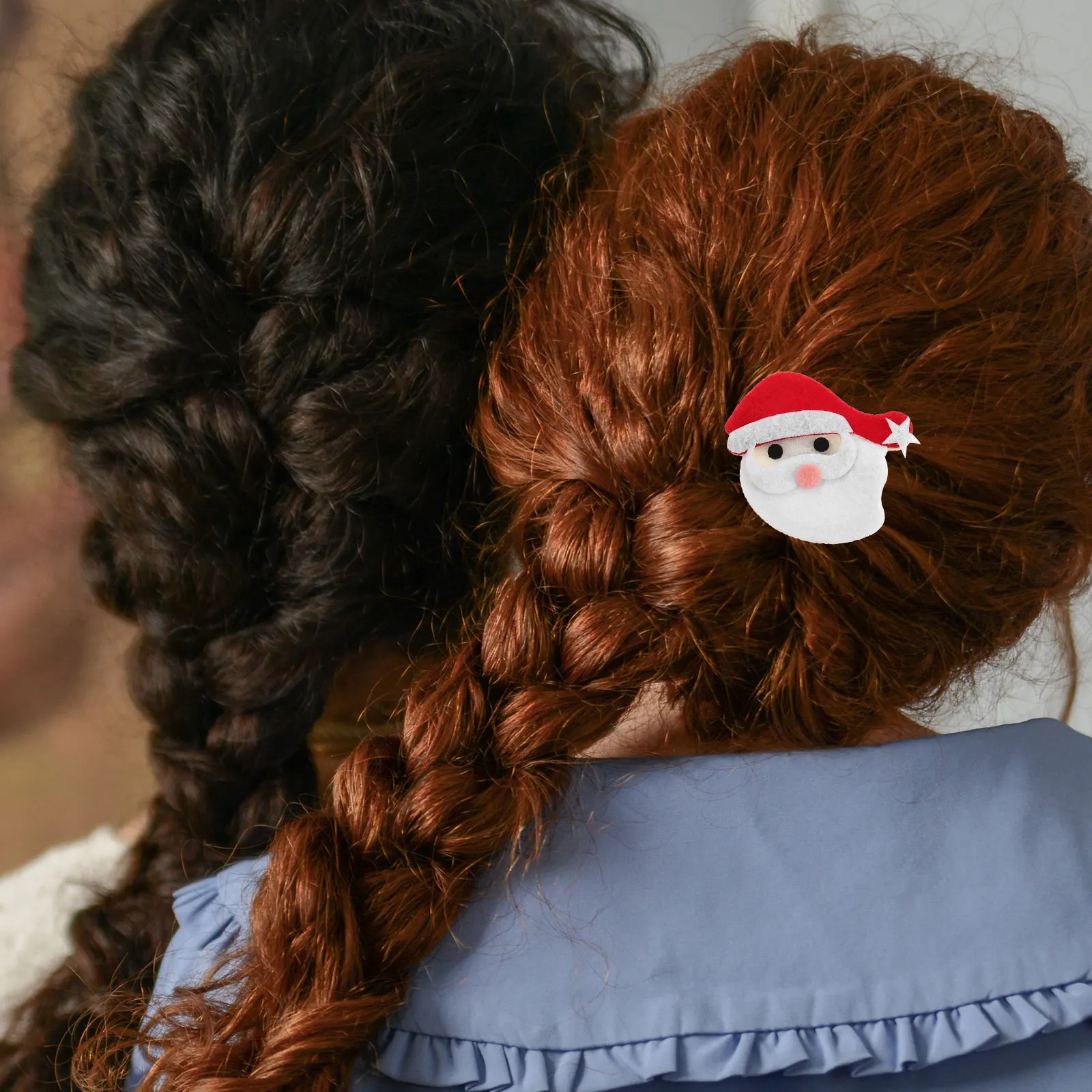 

4Pcs Christmas Accessories Women Cute Deer Santa Hairpins for Christmas Headwear Party Xmas Gifts Hair Decoration Toy