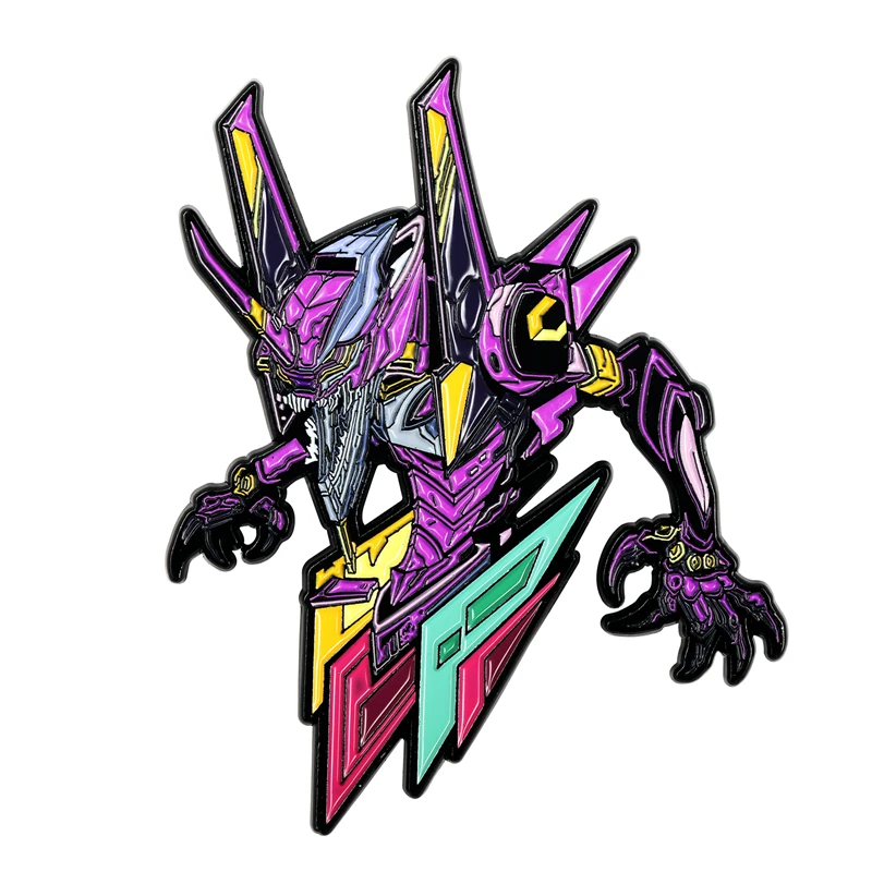 

EVANGELION-01 Enamel Brooch Pins Alloy Pin Badge Backpack Clothing Accessories Fashion Jewelry Halloween Gifts