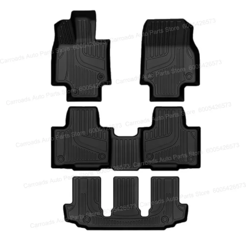  (LHD)For 2022+Toyota Highlander Special Floor Mat TPE Environmentally Friendly Car Floor Mats Custom Fit All Weather Protection