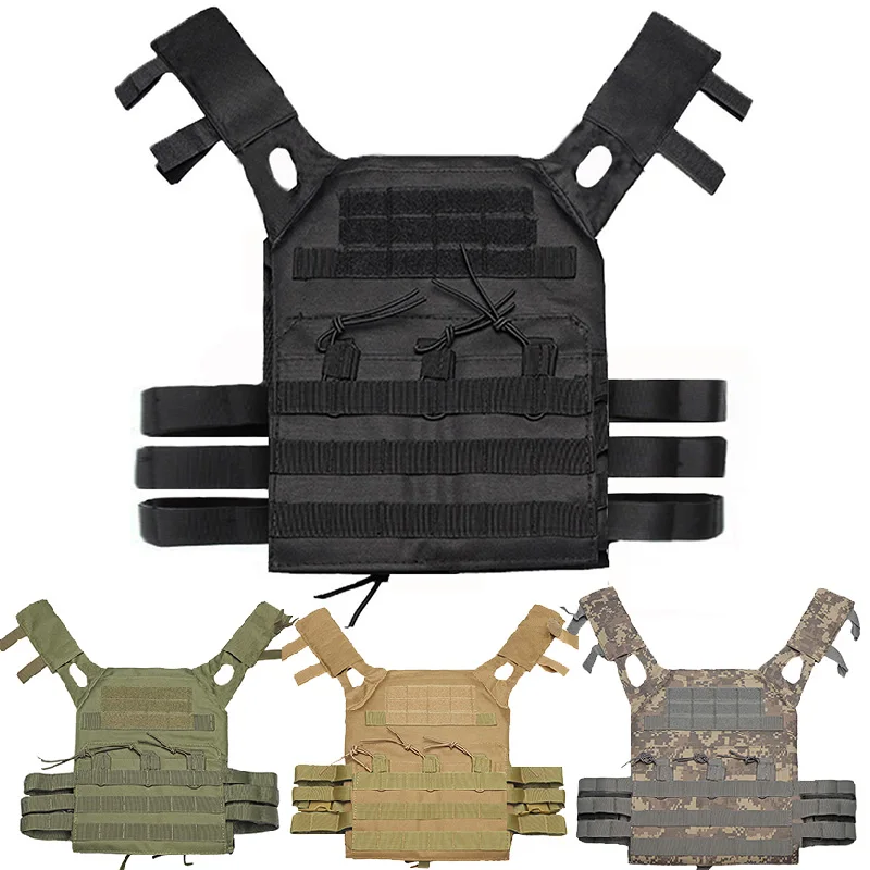 Chaleco táctico portaplacas MOLLE simple – Caza y airsoft - imagen 5