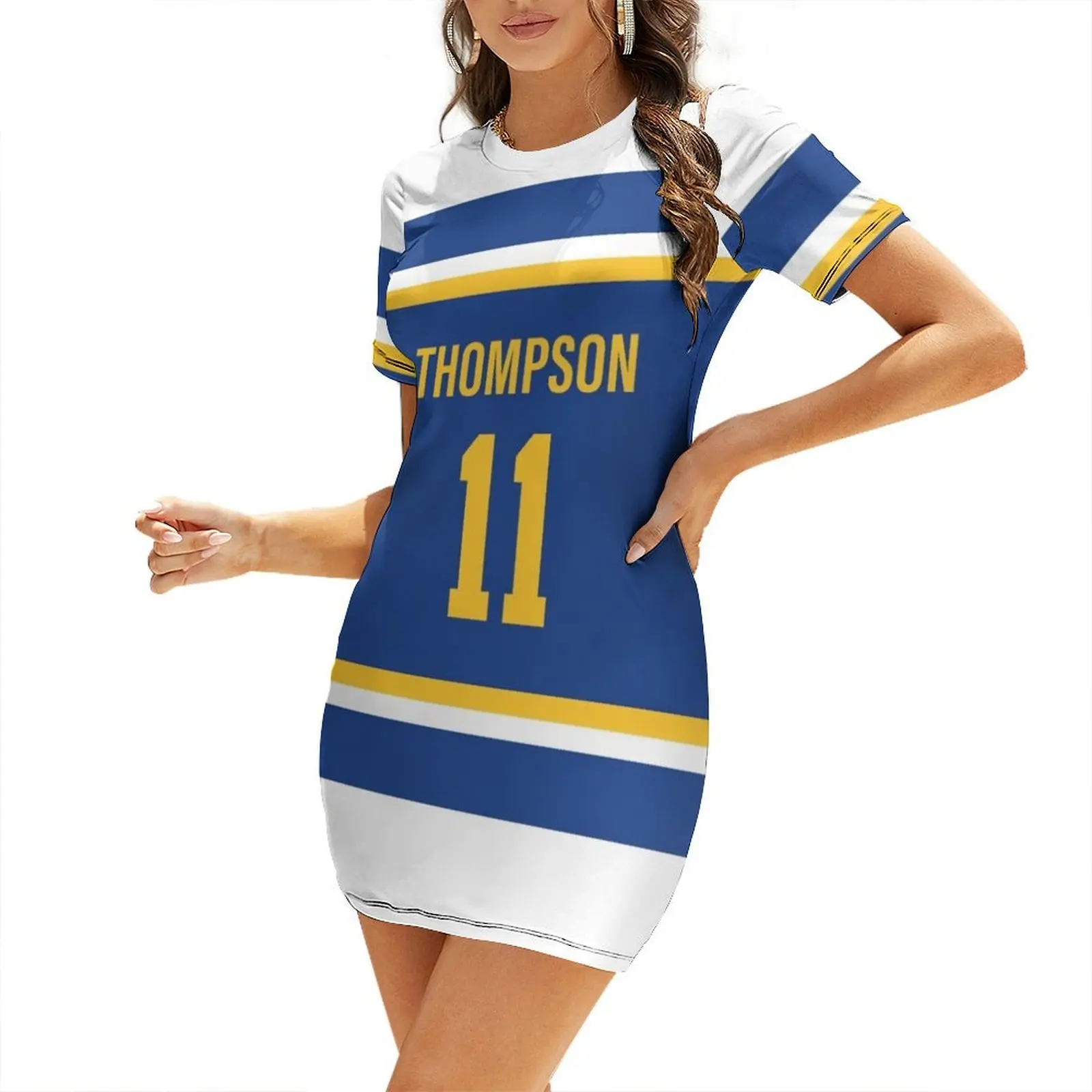 

Klay Thompson Jersey Short-Sleeved Dress Dress for pregnant women wedding dresses for woman wedding guest dress 2025