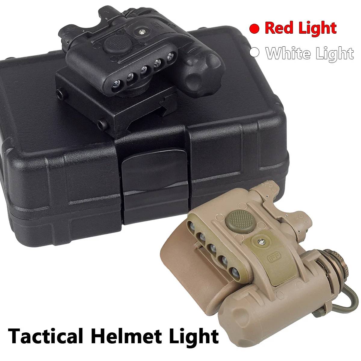 

Тактический фонарь для шлема GEN 2 с белым и красным светодиодами для ИК-сигнализации, подходит для использования на открытом воздухе, аксессуары для шлемов.