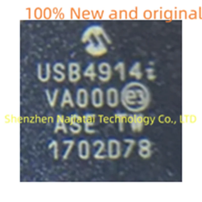 5 unids/lote 100% nuevo Original USB4914-I/Y9XVBA USB4914-I 4914 QFN48 IC Chip