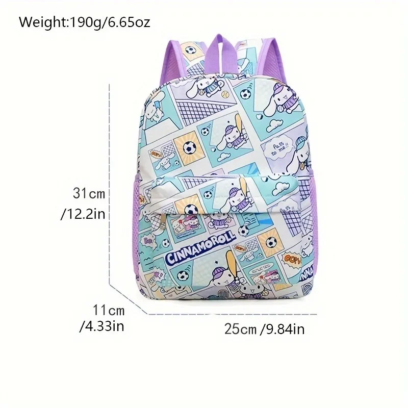 Sanrio Kuruomi Children Print Backpack Cartoon Anime Cute Kawaii Small Backpack Kindergarten Children\'s Large Capacity Backpack