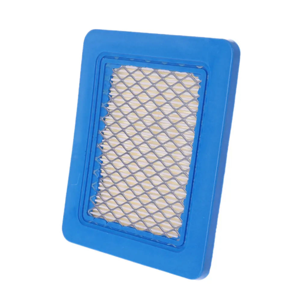 Air Filter Premium Lawn Mower Air Cleaner Square Air Filter Blue & White Compatible with Briggs Stratton 491588 491588S