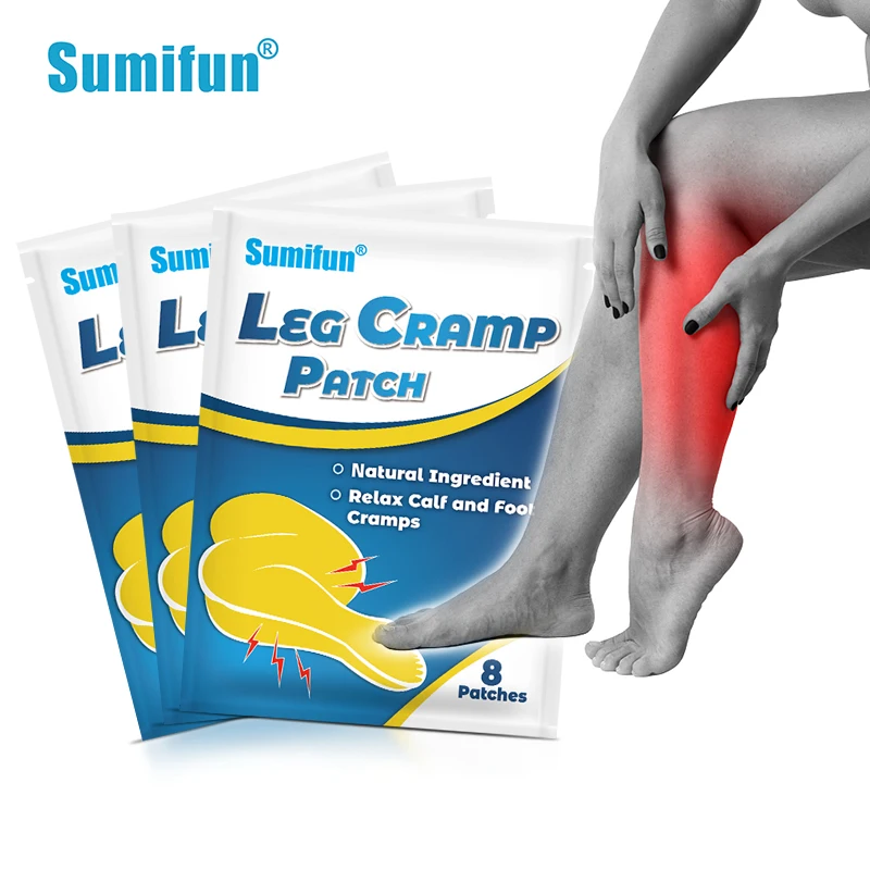 

24Pcs Sumifun Stop Leg Cramp Patch Upper Leg Calf Hand Muscle Spasms Pain Relief Medical Plaster Chinese Medicines Health Care