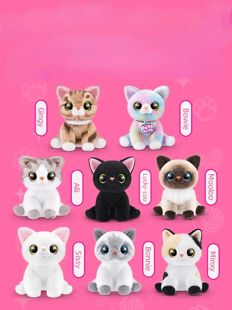 New Surprise Doll New Product Zuru Pet Pet Wool Cat Girl Cartoon Doll Vocal Toy Birthday Present