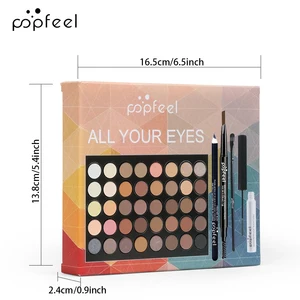 Set von Popfeel-Eye-Make-up für Frauen, Schattenpalette, Eyeliner, Wimperntusche, Augenbrauenstift, Werkzeugkasten-Make-up, Geschenke 10 Hauptresanzverkäufe für Frauen - №6