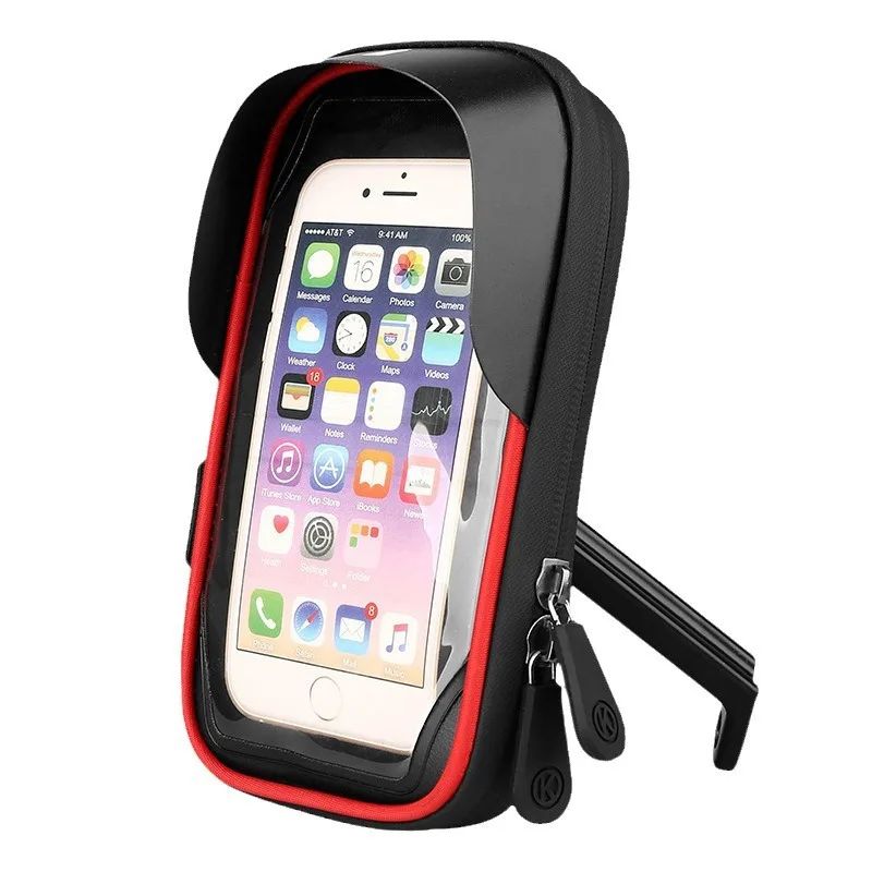 Bolsa multifuncional para soporte de teléfono, bolsa para pantalla táctil para llevar, bolsa impermeable para bicicleta, sujetador de navegación para motociclismo a prueba de golpes...