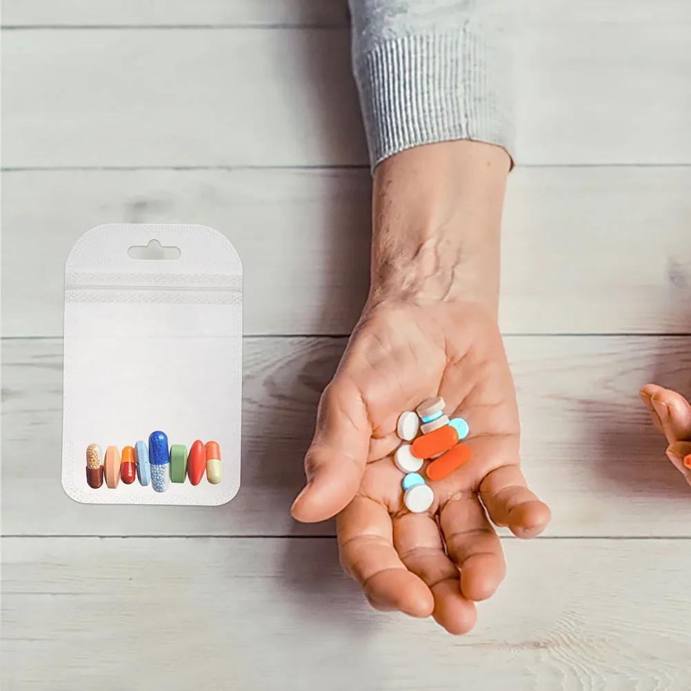 

300Pcs Clear Self Sealing Pills Bags Portable Pill Pouch for Travel Medicine Organizer Daily Small Pill Organizer Bags