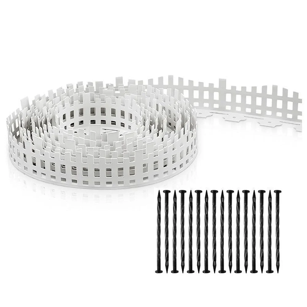 Flexible Plastic Edging Border That Bends Up to 180 Degrees for Custom Garden Shapes Tree Rings and Pathway Edges