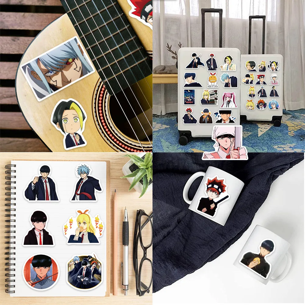 50Pcs/set New Anime Mashle Magic and Muscles kawaii Figure Waterproof sticker model toys DIY Hand account stickers gifts