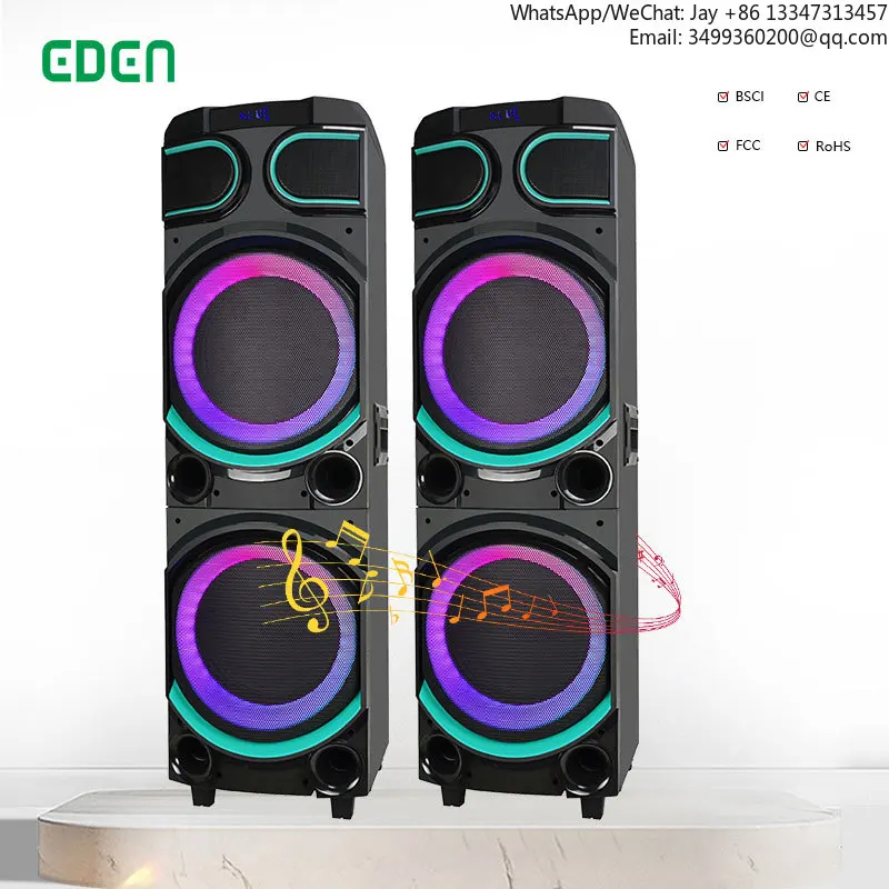 

Big 2*10 Inch Subwoofer Stage Box Profession Active Speakers Power Dj Karaoke 200W Pair Box