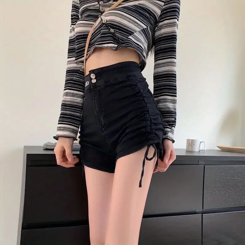 

Summer Denim Shorts for Women New In High Waist Short Jean Pants Woman Classic Korean Style Wholesale Outdoor Design Comfy XXL