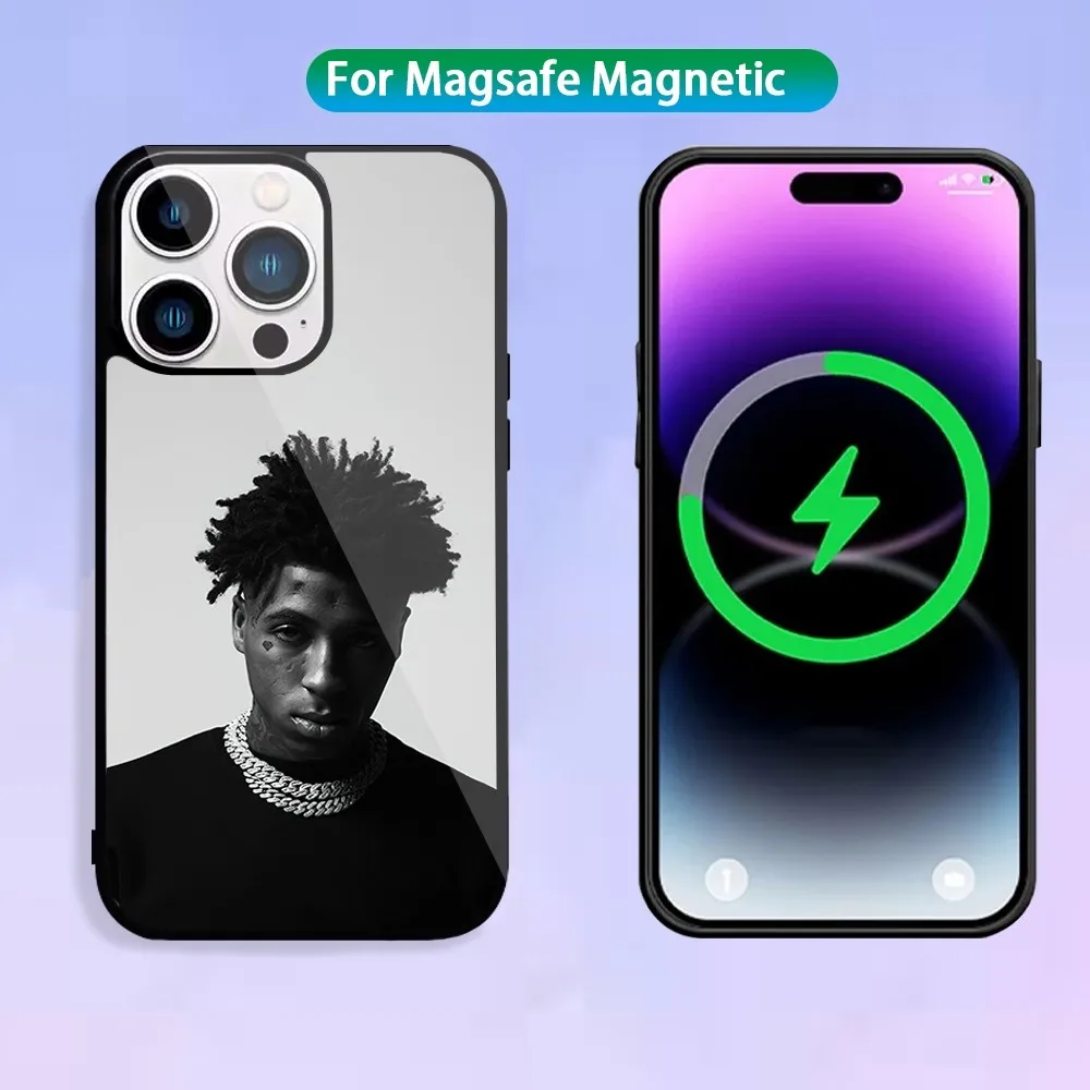 Youngboy Never Broke Again Phone Case For Magnetic Inductive Charging iPhone 15 14 13 11 12 Max Plus Pro Mini Shell