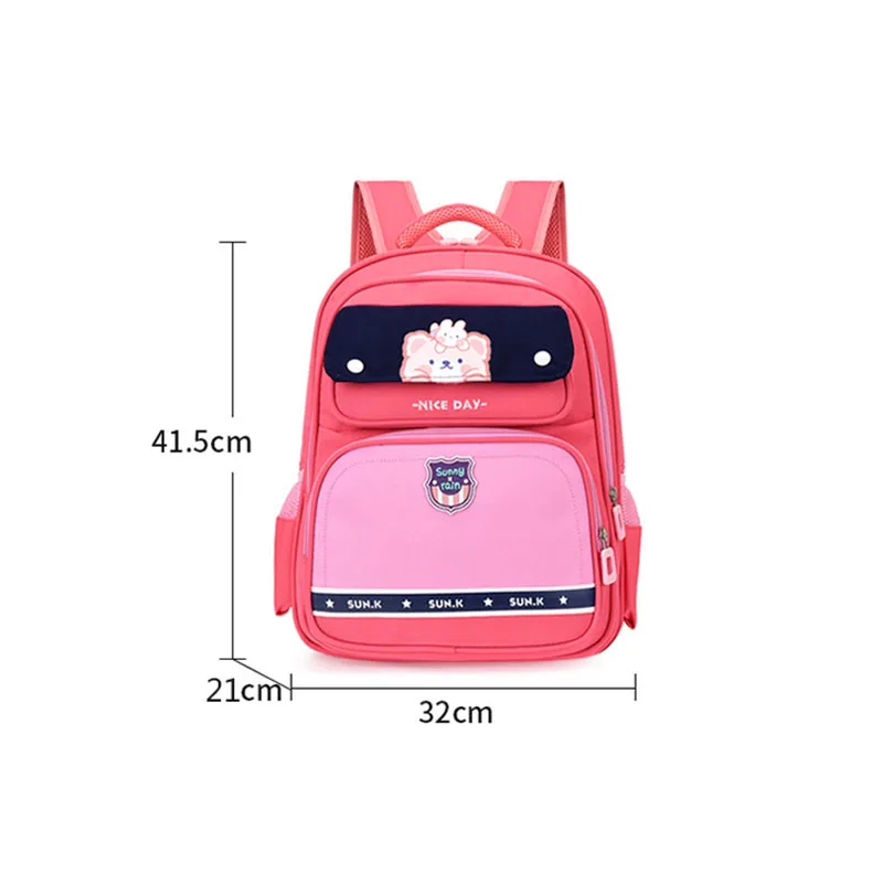 Primary School Students Backpack Boys and Girls Student Schoolbags Lightweight Waterproof and Durable