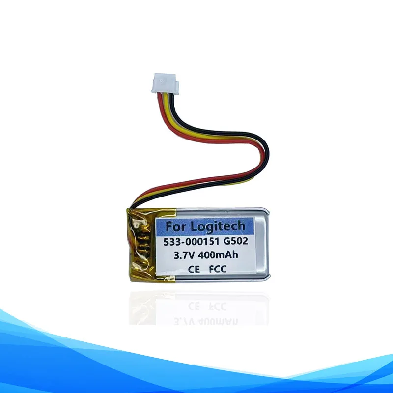 Original Replaces 400mAh 533-000151 AHB521630PJT Battery For Logitech G502 Hero Wireless Bluetooth Mouse Accumulator AKKU