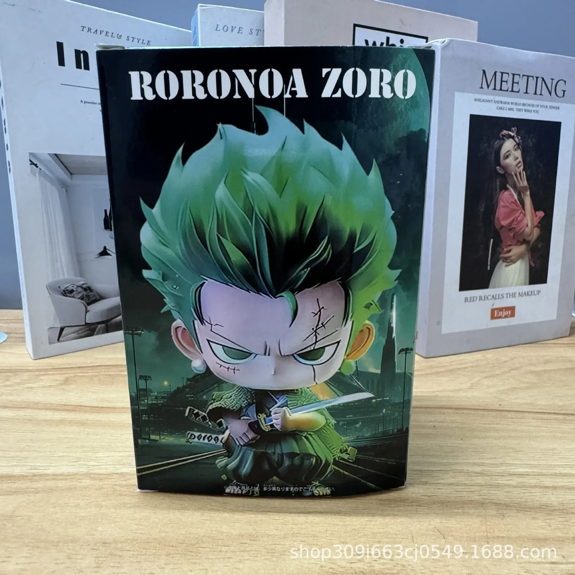 أحدث قطعة واحدة أنيمي الشكل Q-النسخة رورونوا زورو لطيف سيارة الديكور دمية شكل جديد عمل نموذج لجسم تحصيل الاطفال اللعب #6