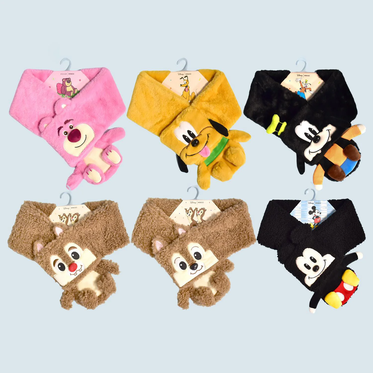 

Strawberry Bear Mickey Disney Cute Cartoon Plush Neck Warmer Winter Warm Soft Scarf Girls Women