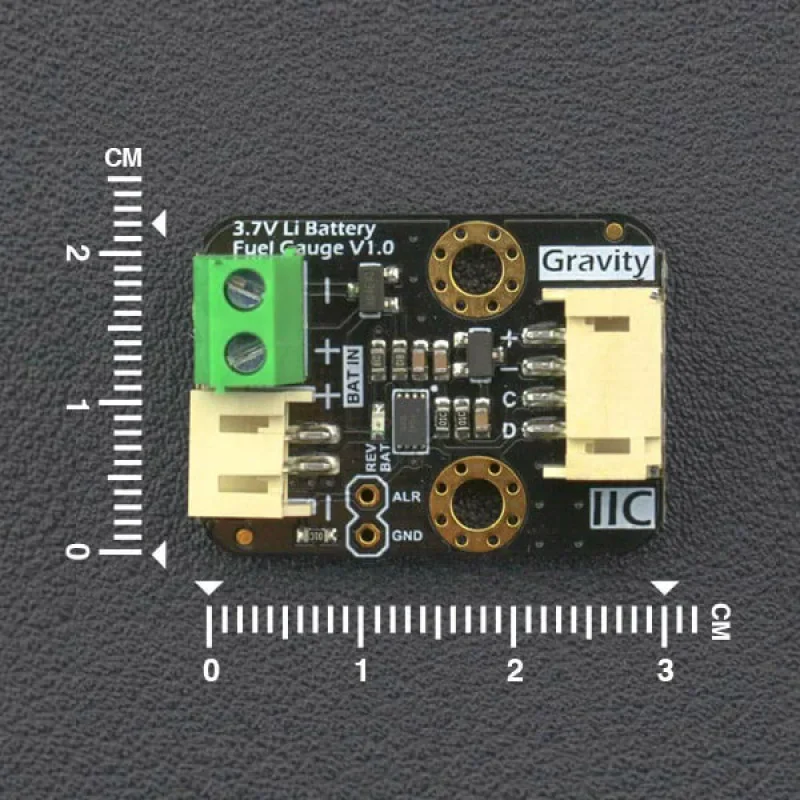 Gravity: I2C 3.7V Lithium-ion Battery Power Meter Power Measurement Detection