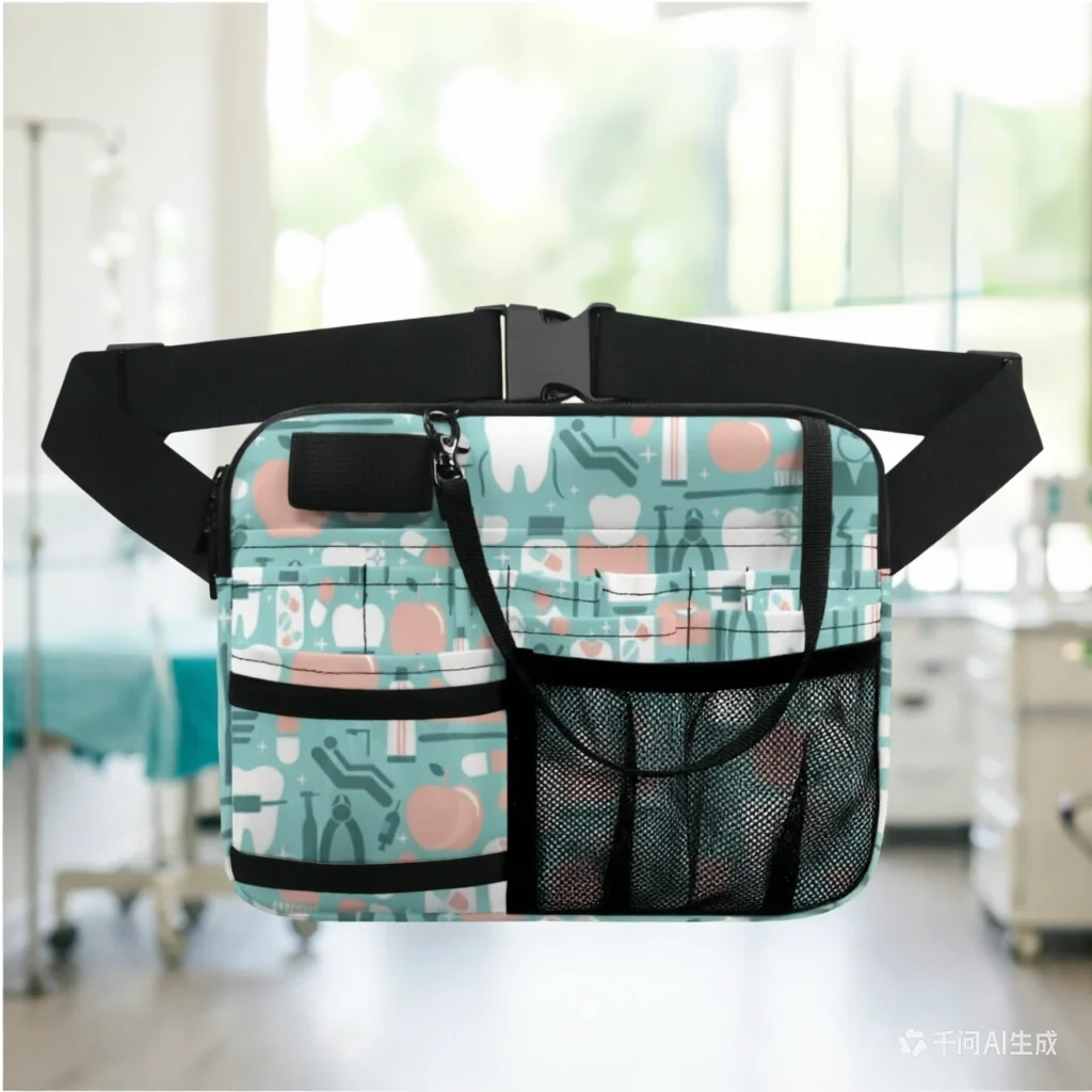 dental-nurse-utility-kilt-bag-medical-pouch-with-multi-pockets-for-tools-adjustable-waist-strap-durable-stylish-design