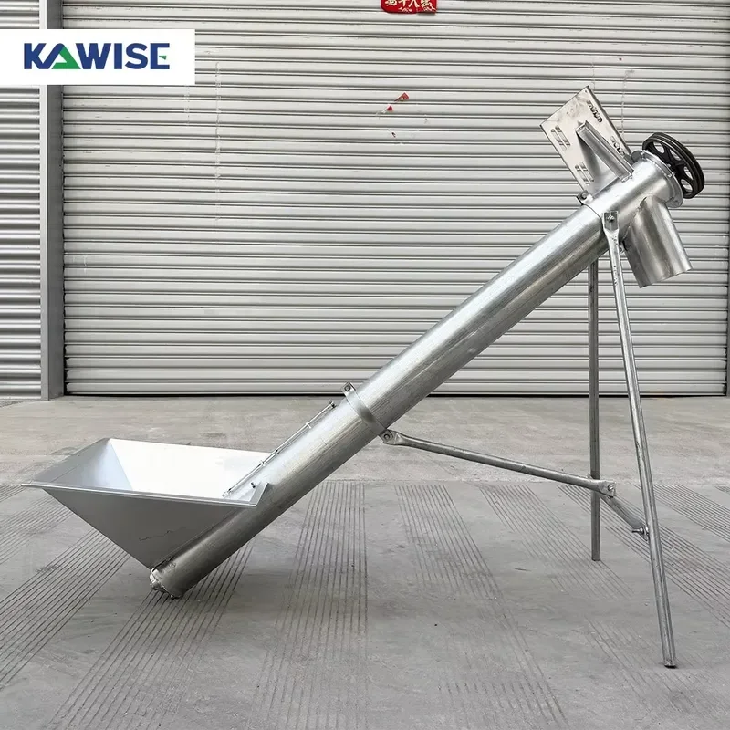Inclined Screw Feeder for Powder Granule Feed Loading and Equipment Connection Use