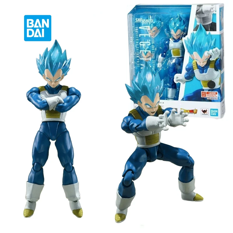 In Stock Original BANDAI S.H.Figuarts SHF Dragon Ball Super Saiyan God VEGETA Saiyan Pride Anime Action Figures Model Toys Gifts