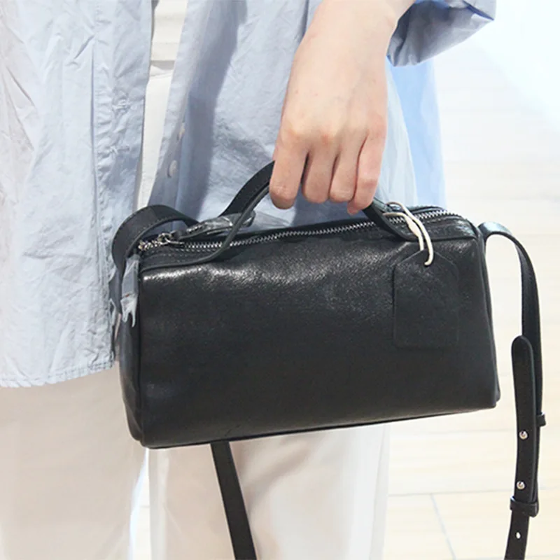 Women New Arrival Casual Minimalist Small Tote Bag Shoulder Bag High Quality Genuine Leather Handbag Luxury Retro Crossbody Bag