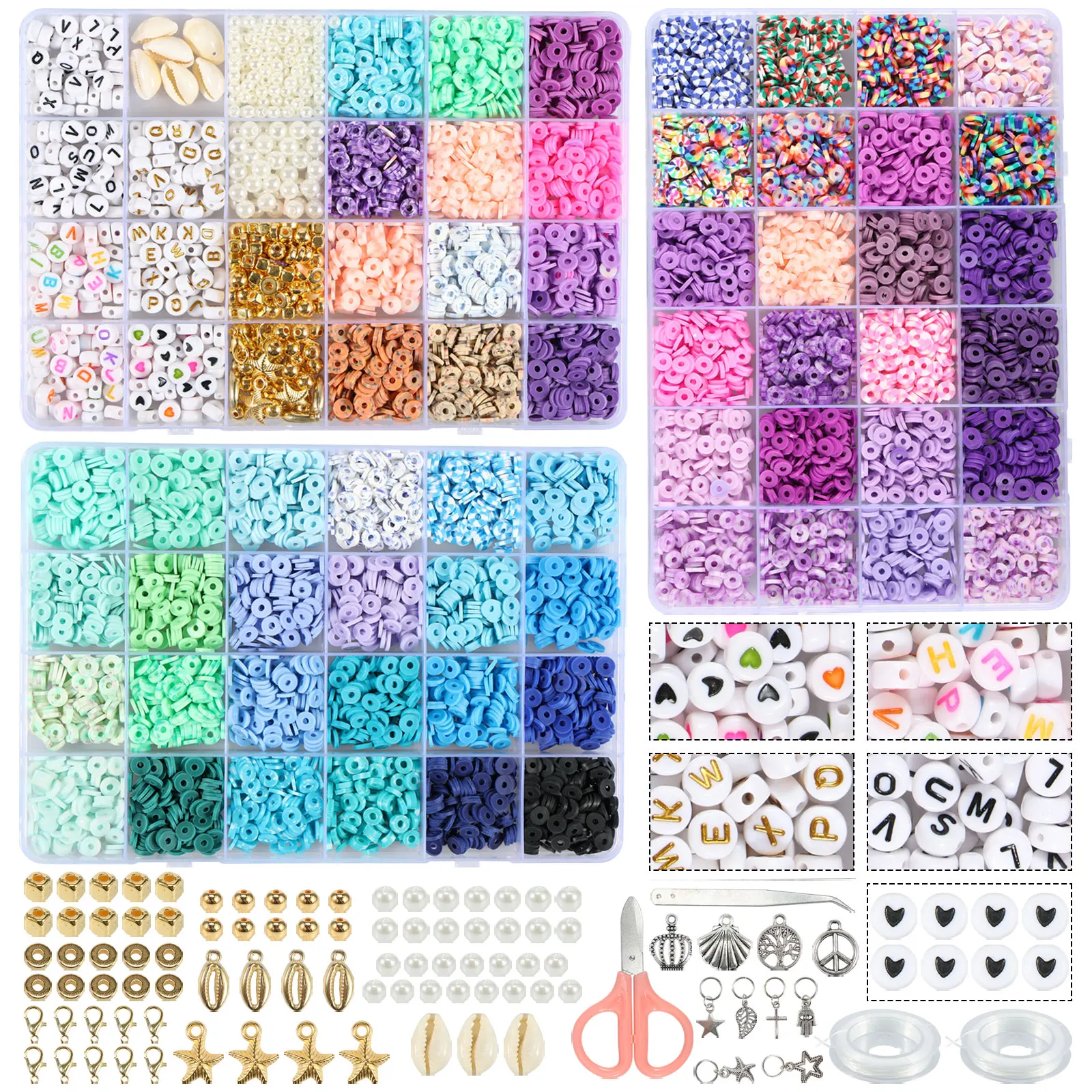 Pretty Clay Beads F…